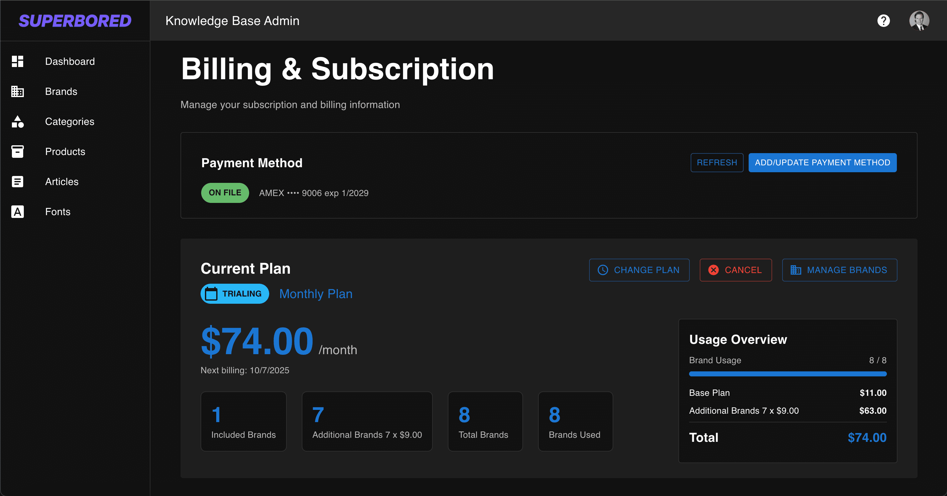 Extremely Clear Billing screenshot